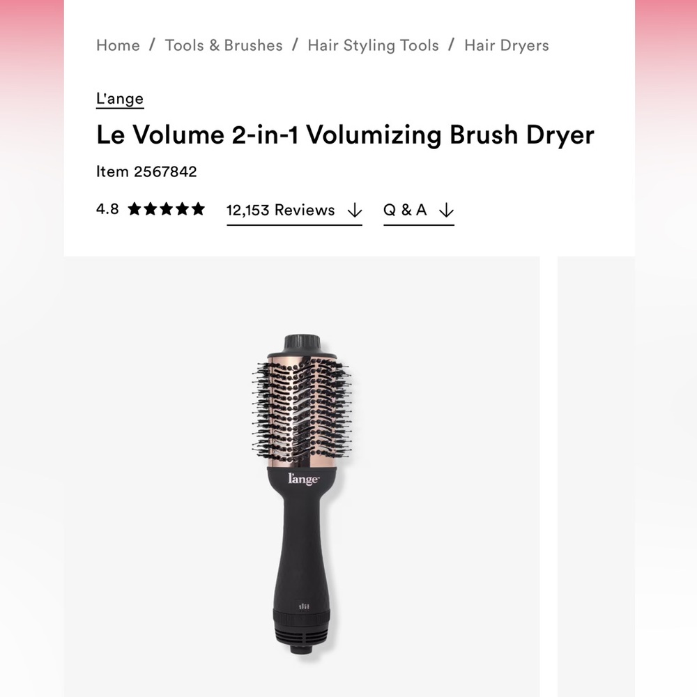 L'ange Le Volume 2-in-1 Volumizing Brush Dryer